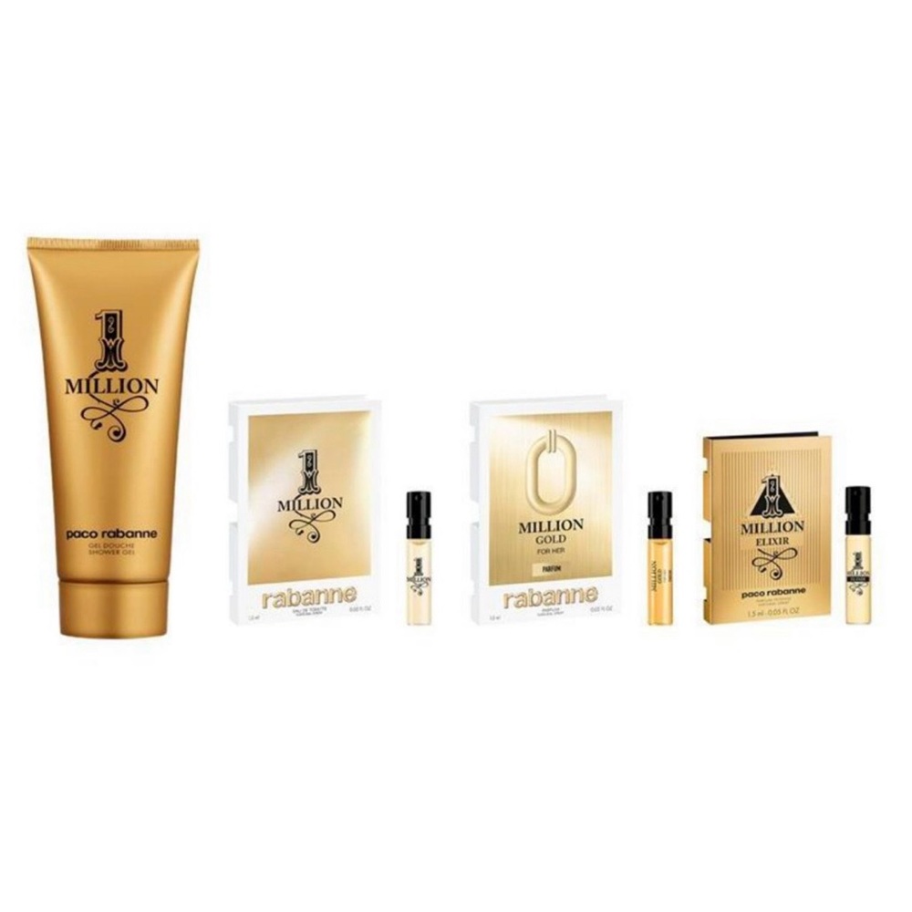 Paco Rabanne 1 Million Cologne Gift Set Bundle – Minis & Shower Gel NEW